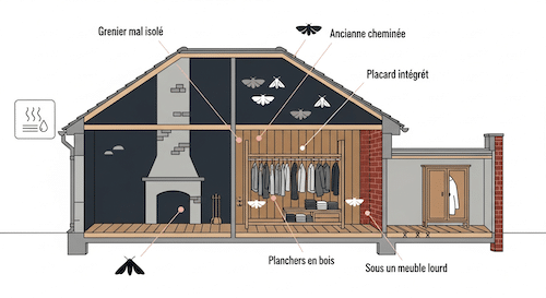 Mites textiles ou se cachent elles dans la maison ?