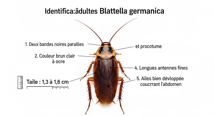 Blatte germanique caracteristique physique Les caractéristiques physique de la blatte germanique